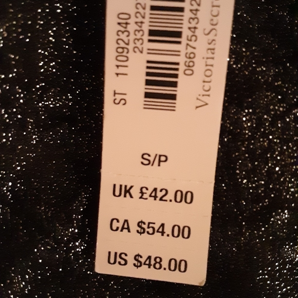 NWT Victoria's Secret Fashion Show black Shimmer Lace Bodysuit/Teddy - Picture 10 of 10